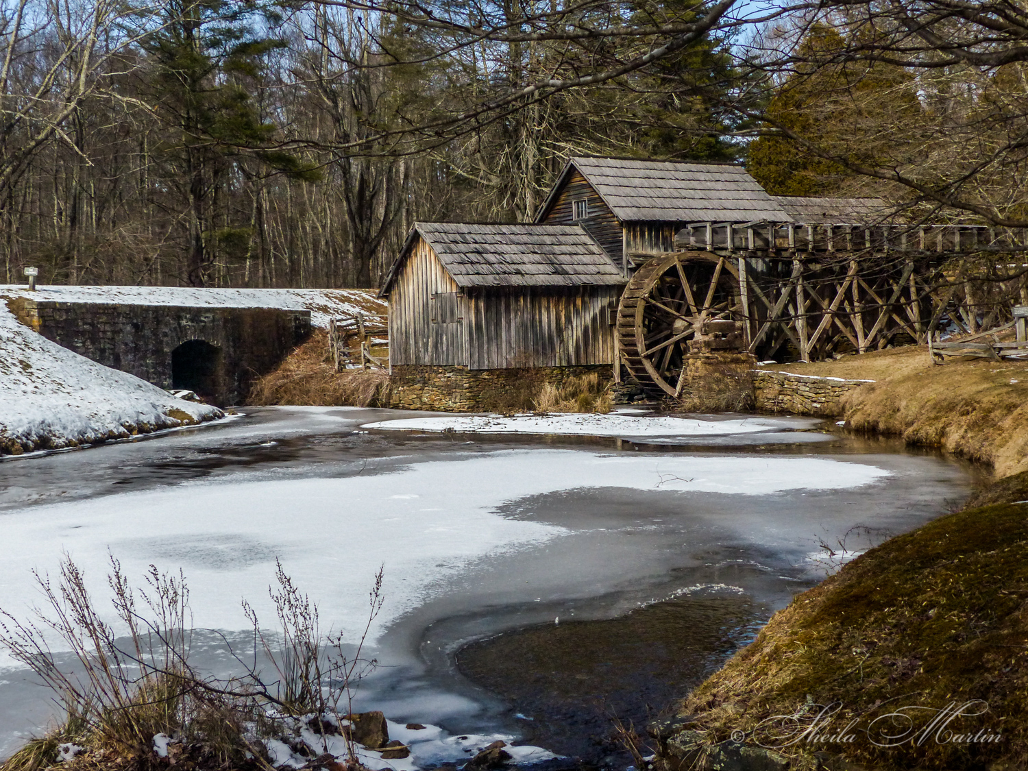 Mabry Mill in Winter